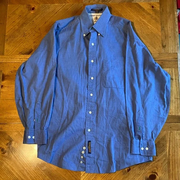 vintage tommy hilfiger dress shirt Vintage 90's Tommy Hilfiger Sailing Gear Button Up Shirt CobbleStore Vintage